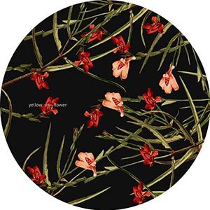 Yellow Flower - Single One Draaitafel Bloemen Slipmat voor Vinyl LP Record Spelers Decks 12 Inch