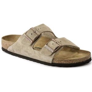 BIRKENSTOCK - Arizona Slippers - Taupe - Suède - Unisex