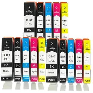20PK compatibele inktcartridges PGI580 CLI581 pgi 580 581 for Canon Pixma TS705 TR7550 TR8550 TS6150 TS6250 TS8150 TS8250 printer(3SET)