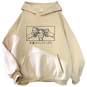Unisex Bungo Stray Dogs Hoodie Persoonlijkheid Anime Harajuku Sweatshirt Oversized Pocket Cosplay Trui Dazai Osamu Sweatshirt