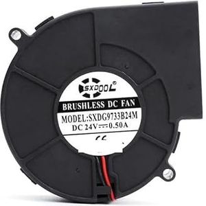 DC borstelloze blower SXDOOL 24V 9733 97mm x 33mm 0.50A 3500rpm voor turbine koelventilator