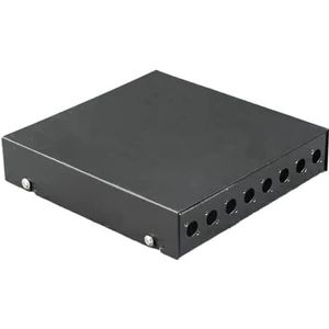 2 stks 8 poorten glasvezel terminal box mini lege doos volledig uitgerust FC SC LC ST 4/8 cores adapter pigtail aansluitdoos(Blue)