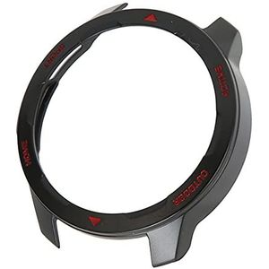 Smart Watch-beschermhoes, TPU Safe Precise Watch Bumper Case Mode Flexibel Hardlopen voor Kantoor (Rode Letter Op Zwart)