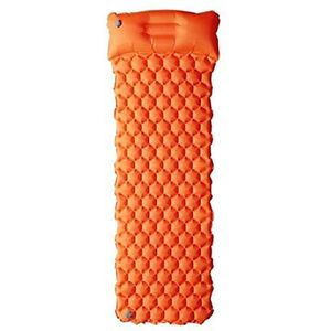 Opvouwbare Picknickdeken Opblaasbare Strand Mat Air Matras Picknick Matras met Kussen Slaapzak Kussen Luchtbank Opblaasbare Slaapkussen Kampeermat Zelfopblaasbare Luchtmatras (Size : Orange)