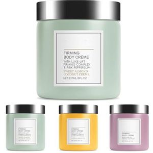 Champagne Lift Verstevigende lichaamscrème – luxe hydraterende en verstevigende vochtinbrengende crème voor armen, benen en lichaam – niet-vettige anti-aging verstevigingscrème (amandel kokos)