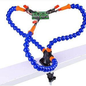 Flexibel helpende handen, solderen derde hand, soldeerhulp, soldeerstation gereedschap met krokodillenklemmen voor het repareren van soldeergroepen