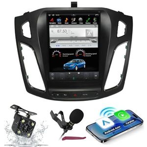 Android 15 Autoradio Navi voor F-ord Focus (2012) 10.4 ""Touchscreen Car Multimedia Player met Wireless Carplay GPS Navigatie Bluetooth5.0 HIFI FM 5G-WiFi SWC DSP MIC,4g+64g