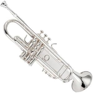 Trompet Voor Beginners Zilveren Trompetpijp Plat Instrument Messing