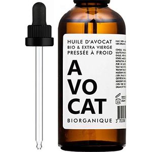 Biorganique Avocado-olie 100% biologisch, puur, natuurlijk en koudgeperst - 50 ml - Verzorging voor haar, lichaam, huid