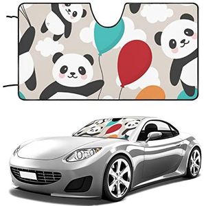 Panda Fly Met Ballon Voorruit Zonnescherm voor Auto Opvouwbare Auto Zonneklep Shield Cover Auto Accessoires 129,5 cm x 71 cm