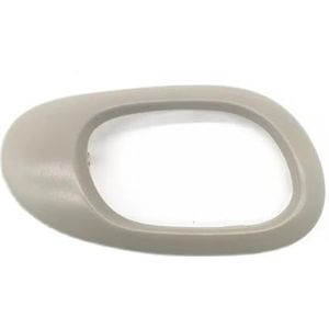 Binnendeur Handvat Auto Voor Peugeot 206 207 Voor Citroen C2 Binnendeurgreepframes Beige Zwart Zilver Koolstofvezel(Beige right 1Piece)