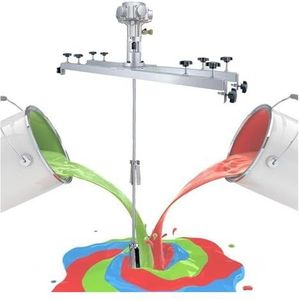 Pneumatische roerder, 1 ton, pneumatische roerder, verfroerder, inklapbare propeller, met haak voor het mengen van inkt