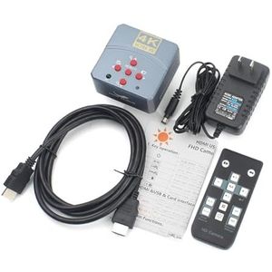 4K Ultra HD 1080P compatibele HDMI USB digitale videomicroscoopcamera 4K-uitgang 1/2""-sensor 10X-200X WD100 C-mount-lens(C only Camera)