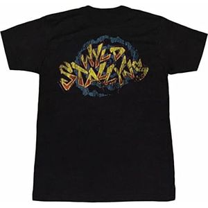 Bill and Ted's Excellent Adventure WYLD Stall. Black overhemden(Small)