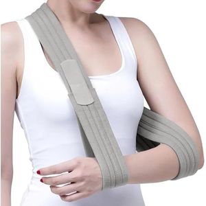 Aoreun Armlus, schouderriem, verstelbare schouderlus, 160 cm, licht comfortabele armlus, armslus, schouderband, medische armlus voor gebroken pols (grijs)