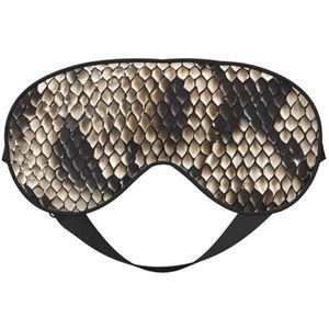 Klassieke Snake Skin Print Lichtgewicht Slaap Masker Ademend Lichtblokkerende Reizen Yoga Outdoor Avonturen