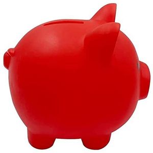 Spaarvarken Schattige spaarvarken onbreekbaar plastic geld dozen opslag speelgoed home decor geld sparen doos spaarvarken geld bank Digitale Spaarpot (Size : Middle Red)