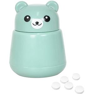 Beer pillensnijder, tabletten vermalen, draagbare pillenversnipperaar, tabletvijzel voor kleine en grote, vijzel voor medicijnen, draaitabletten verkleinen, vijzel, voor huisdieren en kinderen (groen)