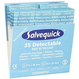 Salvequick® navulverpakking 6735 CAP detecteerbaar 35 stuks