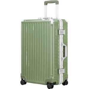 Koffer Harde Ingecheckte Bagage Met Aluminium Frame, Koffer Zonder Ritssluiting En Spinnerwielen Bagage (Color : G, Size : 20in)