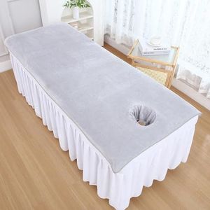 Grey/a(h),190x90cm,LDLCYCN Massage Beddengoed Microfiber Beauty Beddeksel Spa Massage Tafel Gezicht Handdoek Voor Salon Spa Therapeut Badlaken Handdoek Massage Beddeksel Machine Wasbaar