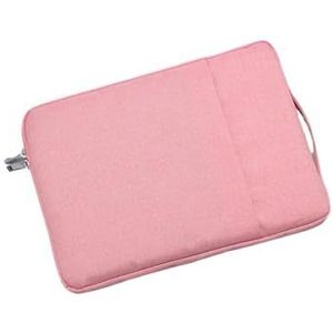 Laptoptas, laptoptas, PC-hoes, hoes, hoes, draagbare hoes, grote capaciteit, laptoptas, beschermende laptoptas, laptoptas (kleur: roze, maat: 14 inch 15 inch)