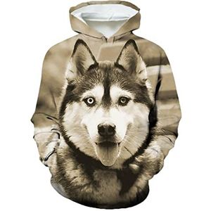 Unisex Grappige 3D Printing Leuke Dier Hond Hoodie Pet Hond Grafische Hooded Sweatshirt 5 4XL