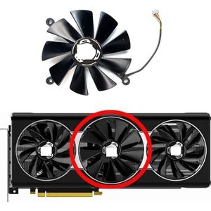 Voor XFX voor Radeon RX5700XT 8GB voor THICC III Ultra grafische kaart vervangende ventilator(Middle fan)