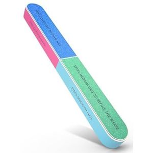 7-weg nagelbuffer blok voor natuurlijke nagels glans gladder opgewaardeerd polijstblok zeven stappen polijstmachine vingernagelvijlen buffer 150/320/600/1200/4000 Grit voor Shinning Buff Nails