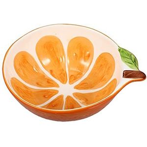 VICASKY Keramische slakommen fruit serveerschaal oranje patroon dessertkom ijs kom snacks kommen noedels voedsel rijst kom groente kom