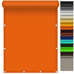 Schaduwdoek Waterdicht 1.8 x 3 m Rechthoek Sunblock Schaduwdoek Uv-Bescherming, Stofdicht,Met Spantouwen Voor Balkon en Tuin, Oranje