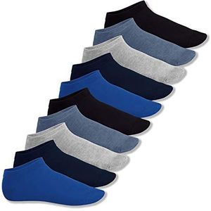Footstar Everyday! 10 | 20 paar dames & heren sneakersokken korte sneakersokken korte sokken, jeans, stone, 43-46 EU