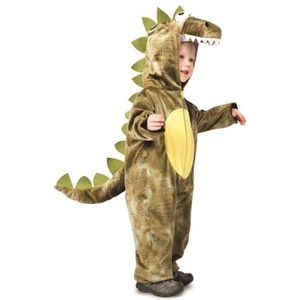 Rubies Kostuum dinosaurus brullen meisjes jongens jumpsuit met capuchon en staart, officiële Rubies voor carnaval, Halloween, Kerstmis en feestjes