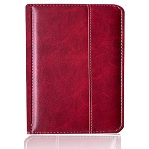 Folio Case Compatibel met Kobo Glo HD N437 ebook Reader Leather Cover Beschermhoes met magneetsluiting Auto Sleep (Color : Wine Red, Size : For Kobo Glo HD(N437))