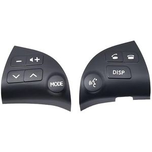 Auto Stuurwielbedieningsknoppen 84250-33190 Voor Toyota Voor Lexus ES350 2006 2007 2008 2009 2010 2011 2012 Auto Multifunctionele Bluetooth-luidsprekerknopschakelaar(Black High)