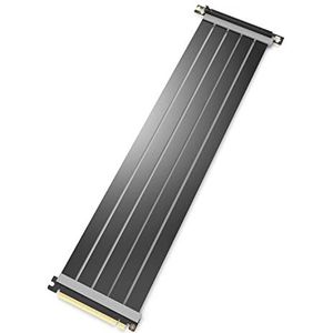 LINKUP - AVA PCIe 4.0 Gen 4 x16 Riserkabel - RTX 4090 RX7900 Ready - Verhoog je gamingprestaties - 90 graden zwart (30cm)