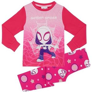 Ghost-Spider Spidey & Friends Spider-Man Meisjes Lange Pyjama Set, Geest-spin, 2-3 jaar