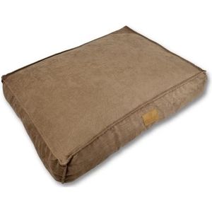 Topmast Velours Soft Serie - Hondenkussen - Kaki - Maat XL -116 x 84 cm - Hondenbed - Hondenkussens - Honden Ligbed