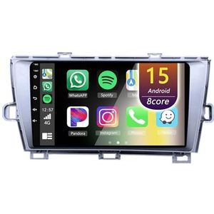Android Radio voor Toyota Prius 2009-2013, 9 inch Touchscreen Autoradio met Wireless CarPlay Android Auto Bluetooth WIFI(LHD,8Core(8+256GB))