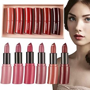 Lippenstift Mat Langdurig | Smooth Curved Lipstick Sets voor Vrouwen Langdurig - 6 stks make-up lippenstift hoge dekking lichte matte kleur voor vrouwen dagelijkse make-