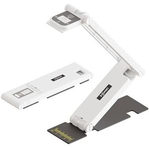 INS-Flip 4 4K USB Draagbare Documentcamera/Webcam/Visualizer – 13MP Ultra HD, Opvouwbaar Ontwerp, Autofocus, Microfoon, LED – Compatibel met Mac OS, Windows, iPad en Chromebook voor Afstandsleren