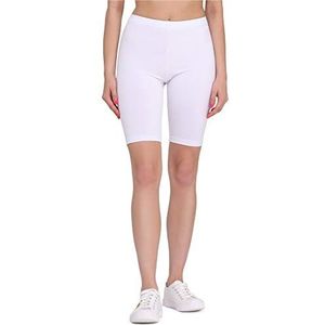 Bellivalini Dames Korte Legging van Viscose BLV50-149 (Weiß, M)