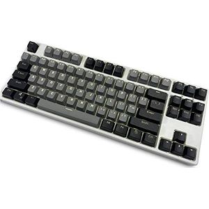 Topwang 87 PBT Keycaps, Mechanische Toetsenbordtoetsdoppen, Dubbele Backlit, Word Transparante Kleur, Gaming, Amerikaanse lay-out, Cherry MX Compatibel