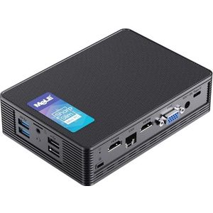 MeLE QuieterHD3 Fanless Mini PC N5105 Windows 11 Pro Micro Computer 16GB 512GB Small Desktop Three Monitor 4K with Ethernet PXE Unlock BIOS Auto Power on Industrial IoT Business Digital Signage