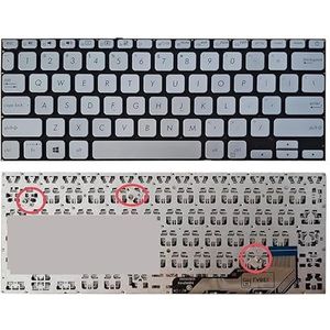 US/RU Laptoptoetsenbord voor ASUS X403J X403JA X403F X403FA X403FAC S403F A403F ADOL14 2019 ADOL14F 2019ADOL14FA(Dark green)