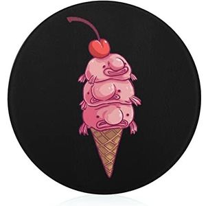 Blobfish Cherry Ice Cream Snijplank Gehard Glas Snijblokken Antislip Snijmat