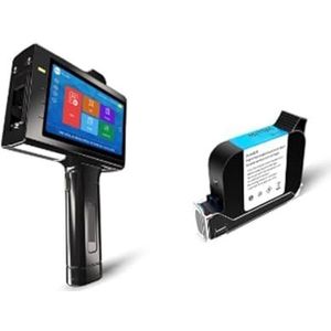 Handbediende Inkjetprinter, 25,4 mm intelligente handheld inkjetprinter is draagbaar, kan logo's, streepjescodes, 2D-codes, enz. afdrukken, eenvoudig te bedienen. Slim Sneldrogend Printen (Color : Pr