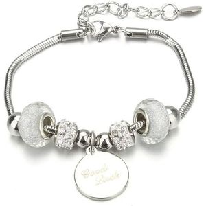 Levensboom vlinder bedelarmbanden kristal kralen armband vrouwen roestvrij staal armbanden & armbanden sieraden cadeau