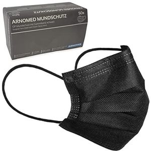 ARNOMED 50 x medisch CE-gecertificeerd mond- en neusbeschermend masker, wegwerpmaskers, chirurgische mondbescherming