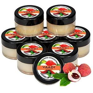 vaadi Herbals Lip Balm, lychee, 8 x 10 gms